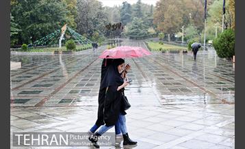بارش باران پاییزی در تهران 16