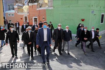 بازدید شهردار تهران از پروژه های مدیریت شهری منطقه 16