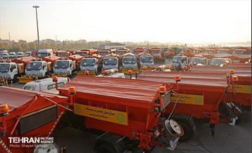 رزمایش زمستانه مشترک شهرداری تهران و پلیس راهور 48