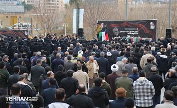 مراسم تشییع شهیده فائزه رحیمی در هوافضای سپاه 18