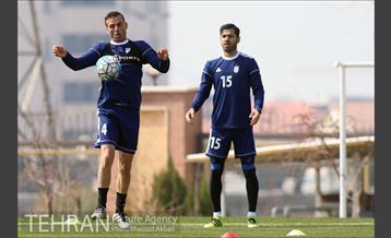 تمرین تیم ملی فوتبال ایران