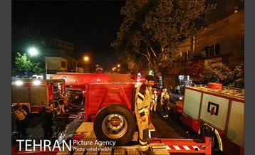 آتش سوزی گسترده در خیابان امیرکبیر 16
