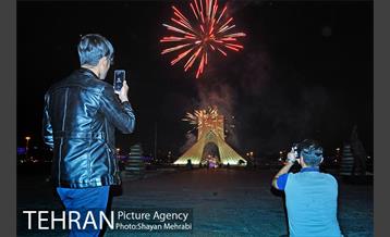 نور افشانی آسمان تهران به مناسب عید سعید فطر 14