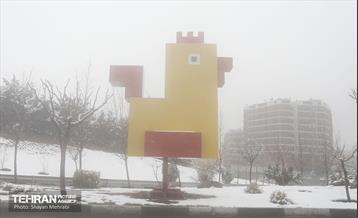 بارش برف در تهران 1