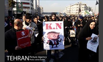 تشییع پیکر سپهبد قاسم سلیمانی و شهدای مقاومت در تهران  14