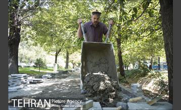 بازسازی سنگ فرش های بلوار کشاورز‎ 5