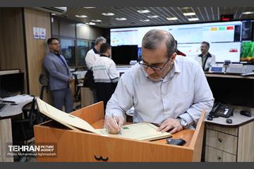 بازدید مدیرکل حوزه شهردار تهران از سازمان پیشگیری و مدیریت بحران شهر تهران 16
