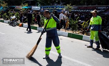 خدمت‌رسانی شهرداری تهران به جاماندگان اربعین حسینی 7