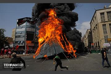 خیمه سوزان ظهر عاشورا در چهار راه گلوبندک  27
