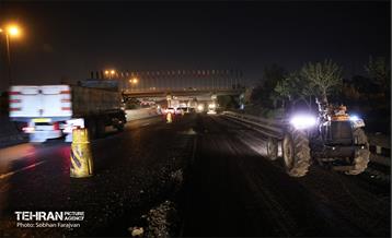 عملیات آسفالت‌ریزی در پایتخت 21