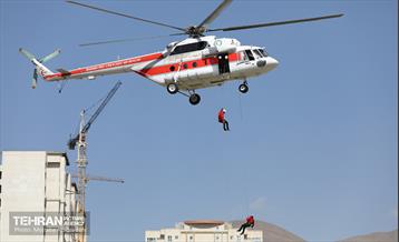 حضور شهردار در تمرین مشترک امداد هوایی تهران 12
