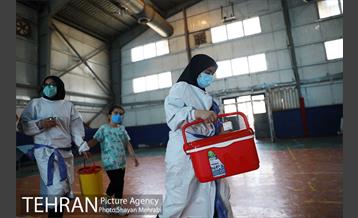 افتتاح و بهره برداری از مرکز واکسیناسیون تجمیعی منطقه ۱۲