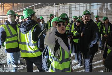بازدید دانشجویان از پروژه ایستگاه مترو تختی 15