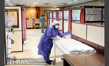 بخش بیماران کرونایی بیمارستان بوعلی 40