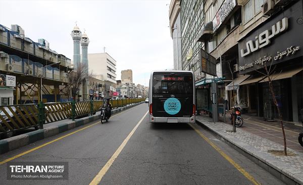 بهره‌برداری از اتوبوس های برقی شهر تهران 64