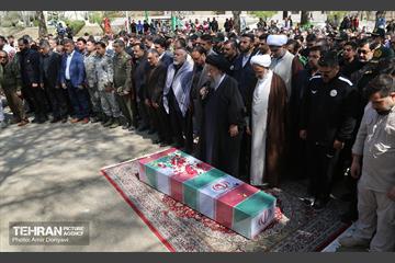 تشییع پیکر پاک و مطهر شهید گمنام در فدراسیون تیراندازی 16
