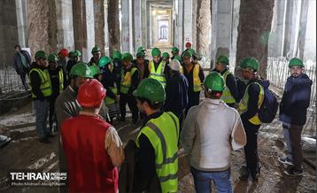 بازدید دانشجویان از پروژه ایستگاه مترو تختی 2