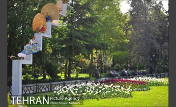 رویش گل های لاله در بوستان ملت 20