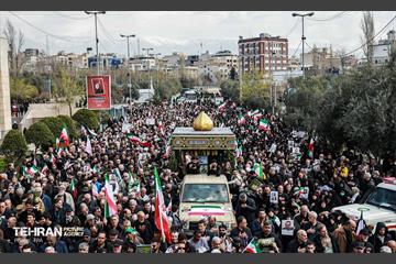 تشییع پیکر سردار شهید علی‌محمد نائینی