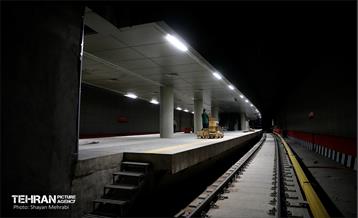 تست گرم بخش شمالی خط ۶ مترو تهران 5