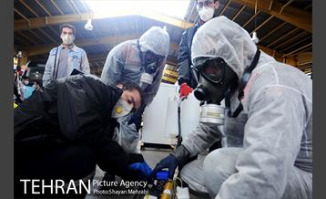 عملیات ضدعفونی کردن مترو تهران 11