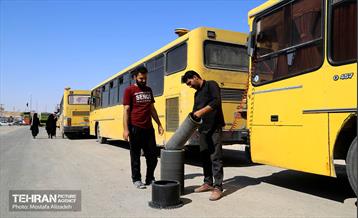 بازگشت زائران حسینی به کشور از گذرگاه مرزی خسروی 6