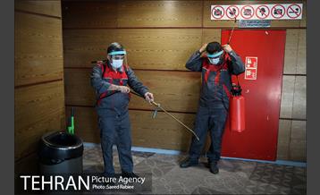 رعایت پروتکل های بهداشتی در پردیس سینمایی ملت 16