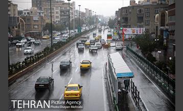 بارش باران پاییزی در تهران- 2