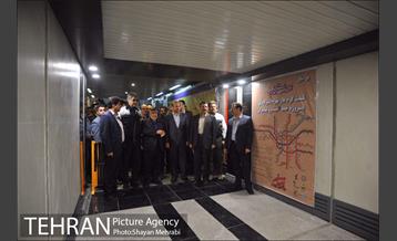 تست گرم خط هفت مترو با حضور شهردار تهران 13