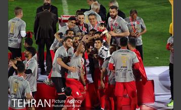 جشن قهرمانی تیم فوتبال پرسپولیس