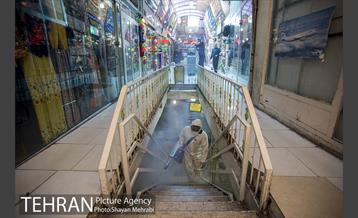 ضدعفونی و پاکسازی بازار تجریش 23