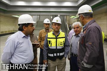بازدید مدیرعامل متروی تهران از بخش میانی خط 7 مترو 9