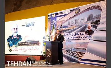 آیین بهره برداری از پروژه های امتداد بزرگراه شهید حکیم و تونل شهدای غزه 14