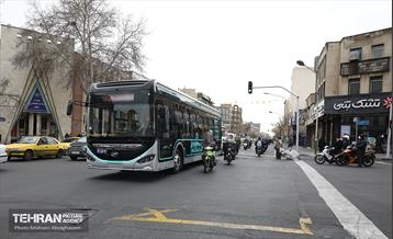 بهره‌برداری از اتوبوس های برقی شهر تهران 49