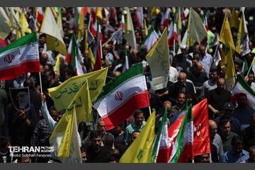 راهپیمایی مردمی علیه تهاجم رژیم صهیونیستی به ایران 22