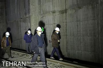 بازدید مهندس امام از پروژه پایانه زیرزمینی خط 4 مترو تهران 7