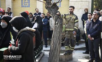 تشییع پیکر شهید آتش‌نشان «قریب رضا دارابی» 2