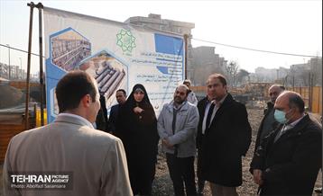 بازدید معاون فنی و عمرانی شهرداری تهران از پروژه‌های منطقه هشت 10