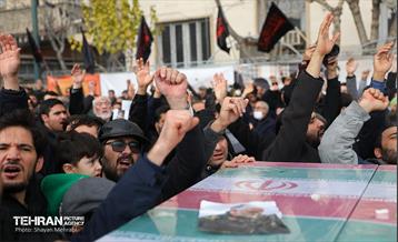 تشییع پیکر ۲۰۰ شهید گمنام دفاع مقدس در تهران 71