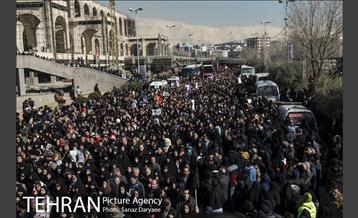 تشییع شهدای آتش نشان با حضور مردم 9