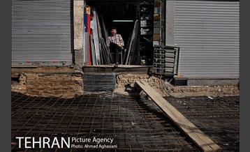 سنگ فرش شدن خیابان پامنار‎  9