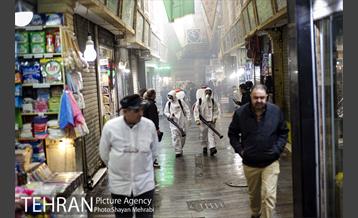 ضدعفونی و پاکسازی بازار تجریش 12