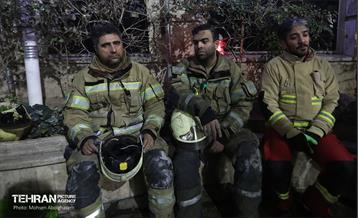 آتش‌سوزی در بیمارستان گاندی تهران 2