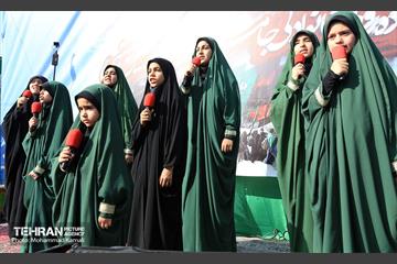 آیین پیاده‌روی جاماندگان اربعین حسینی در مناطق شهرداری تهران 14