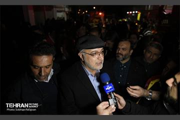 آتش سوزی در خیابان بهار تهران 6