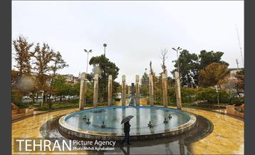 حال و هوای بارانی میدان هفت حوض  10