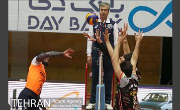 دیدار تیم های والیبال بانک سرمایه  و سایپا تهران