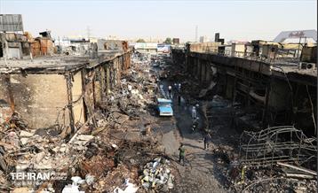 بازار آهن شآداباد پس از آتش سوزی 8