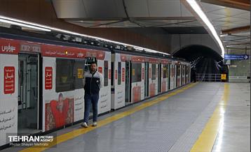 تست گرم بخش میانی خط ۶ مترو تهران 44