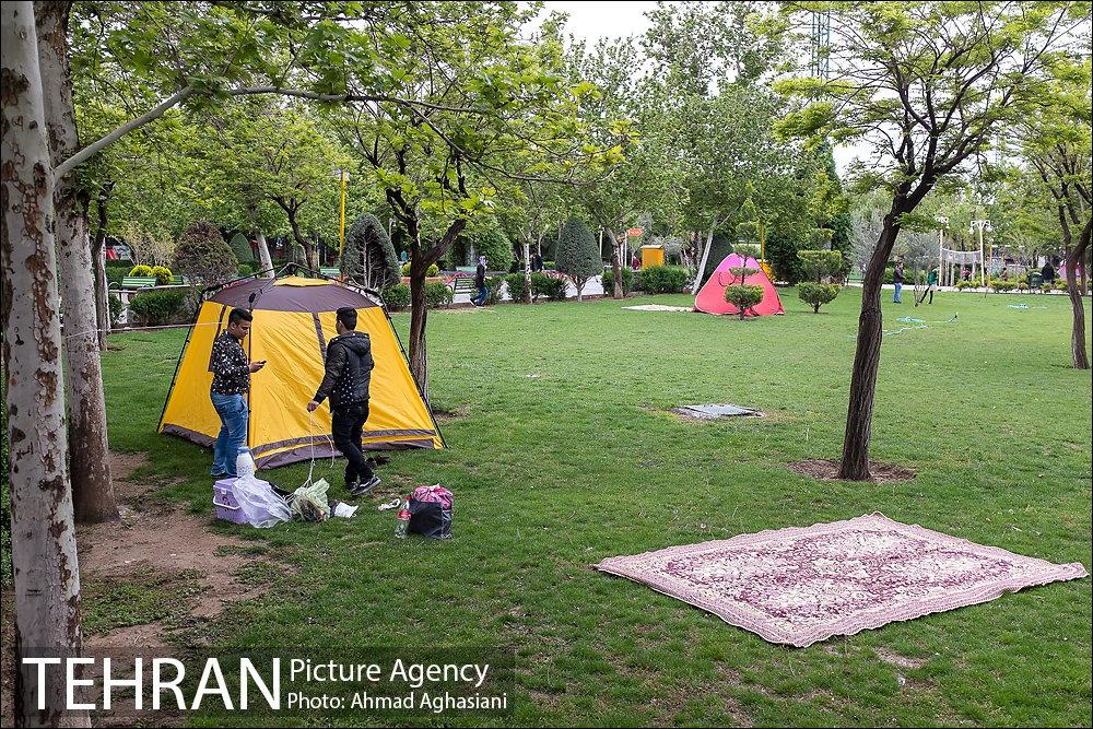 روز طبیعت بارانی در بوستان رازی 1